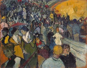 Vincent Van Gogh : Spectators in the Arena at Arles